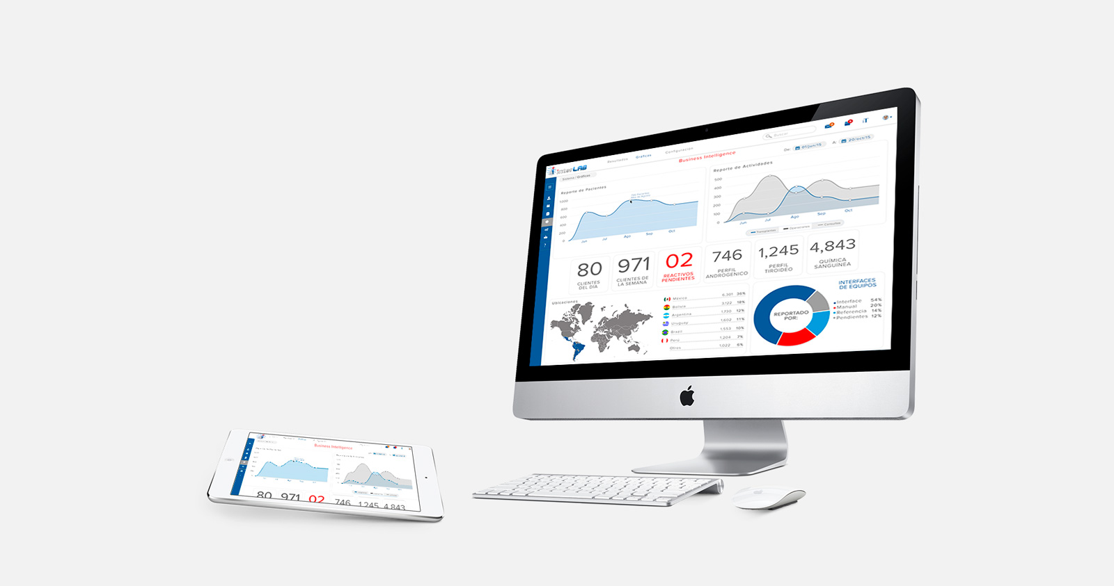 Interlab Software for clinical analysis laboratories in computer