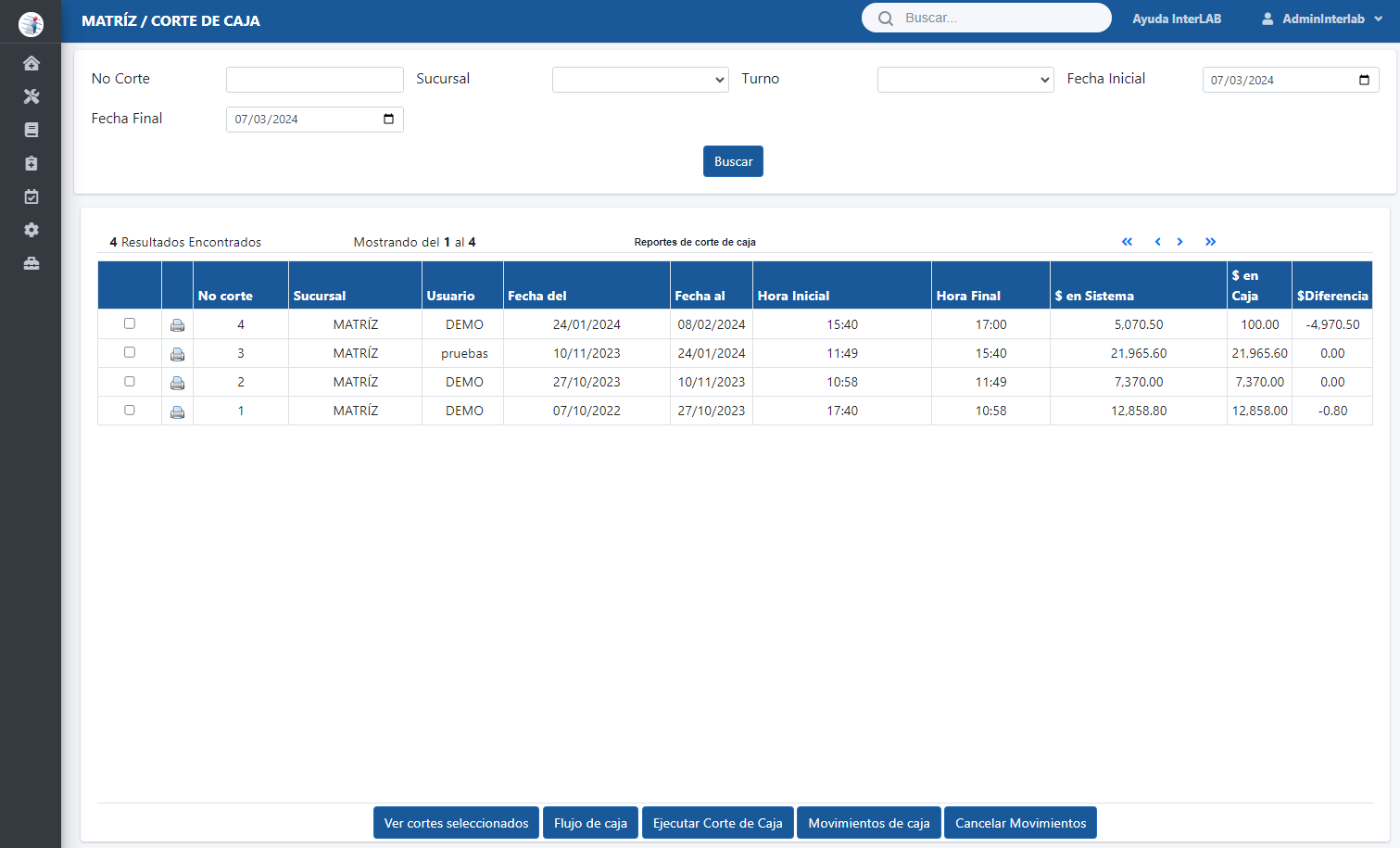 Te ayuda a llevar el control de la administración con InterLAB software para laboratorios de análisis clínicos